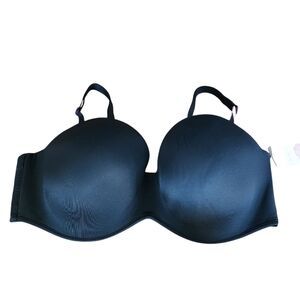 Cacique Black Boost Multi Way Strapless‎ Underwired Bra Size 40DD